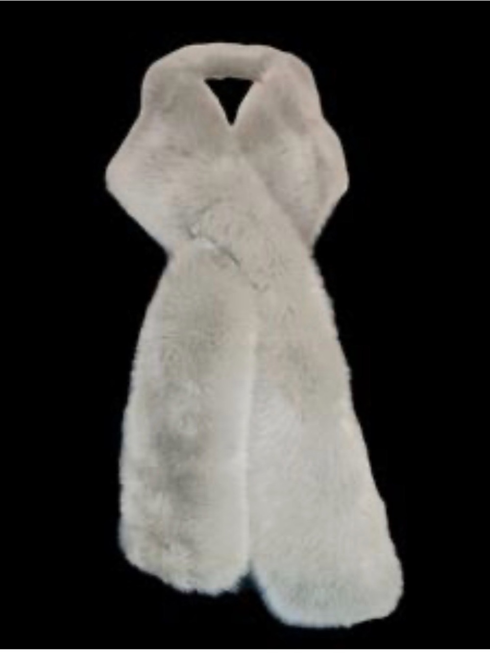 Ultra Faux Fur pull through Scarf from Restoration Hardware. EUC
